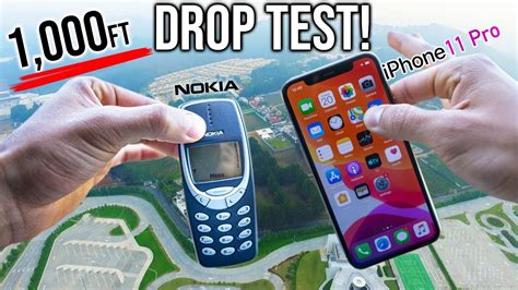 drop test nokia|iPhone 11 Drop Test from 1,000 Feet! .